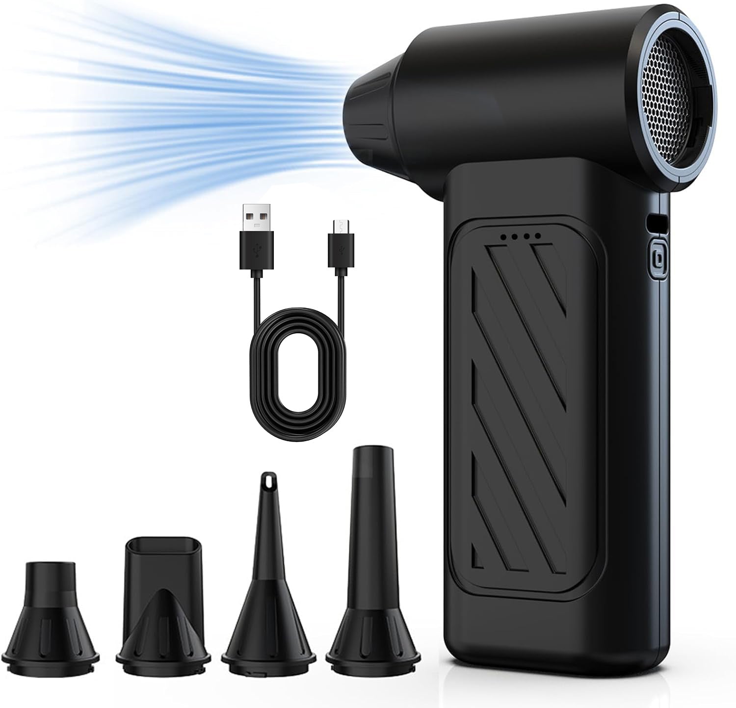 BOBYE Electric Air Duster, 3 Preset Speeds, Compressed Air Duster rechargeable, Mini Blower for Keyboard/PC/Car/Home/Outdoor air duster rechargeable